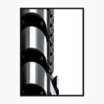 Lloyd Building Stairs – fotografie arhitecturală alb-negru