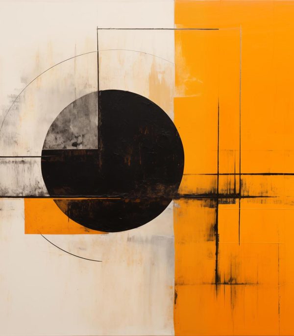 Tablou abstract geometric Sunset Divide ArtWall print modern