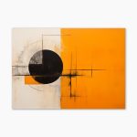 Tablou abstract geometric Sunset Divide ArtWall print modern