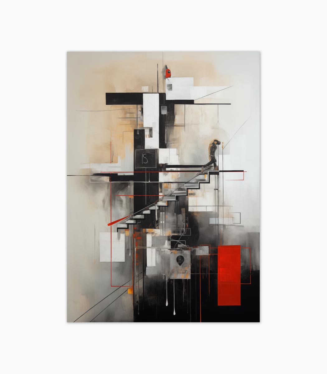 AA-LF05-Linear-Presence-featured-FOI Tablou minimalist modern Linear Presence ArtWall print linii