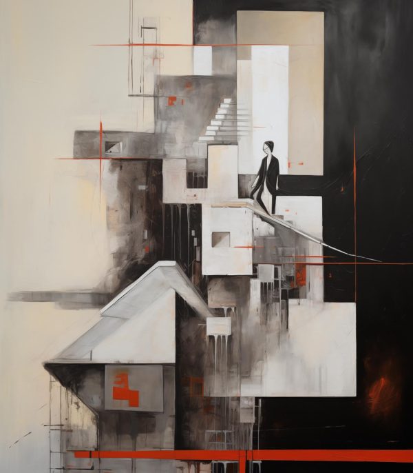 Tablou figurativ modern Figures in Balance ArtWall print artistic