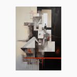 Tablou figurativ modern Figures in Balance ArtWall print artistic