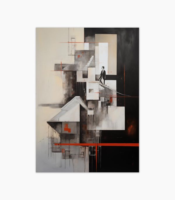 Tablou figurativ modern Figures in Balance ArtWall print artistic