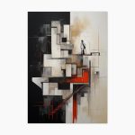 Tablou abstract modern Abstract Passage ArtWall print texturat