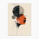 Tablou minimalist grafic Graphica ArtWall print linii negre