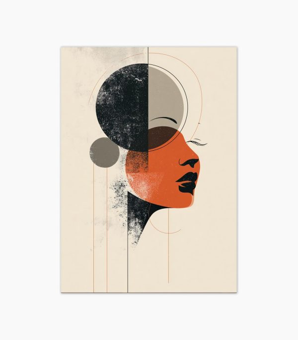 Tablou minimalist grafic Graphica ArtWall print linii negre