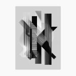 Tablou minimalist grafic Cross Pattern ArtWall print modern