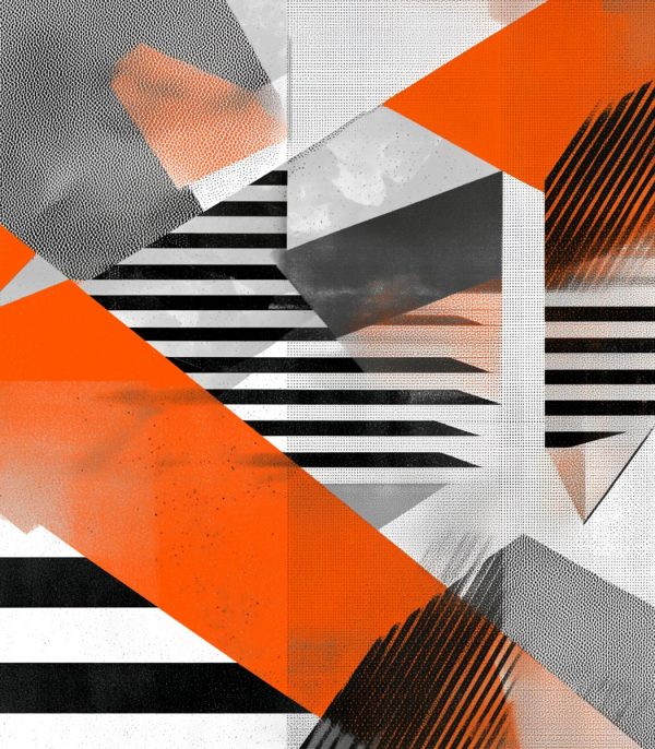 Tablou geometric modern Dynamic Stripes ArtWall print linii