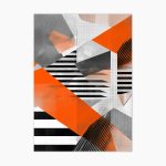 Tablou geometric modern Dynamic Stripes ArtWall print linii