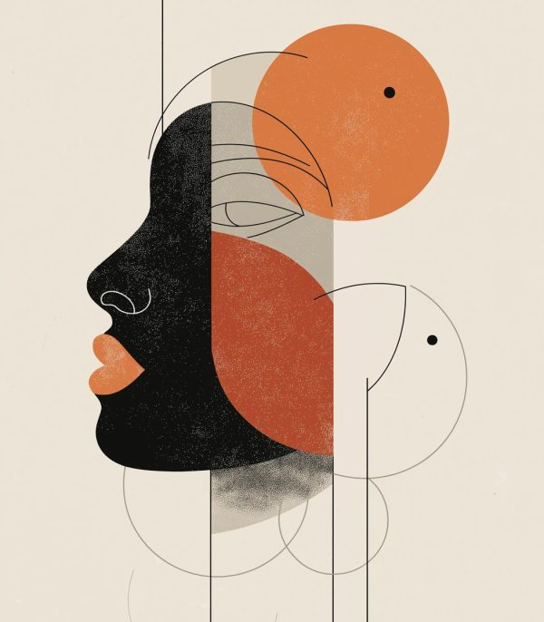 Tablou portret modern Echo Face ArtWall print artistic