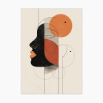 Tablou portret modern Echo Face ArtWall print artistic