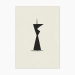 Tablou minimalist modern Mr. Sharp ArtWall print grafic