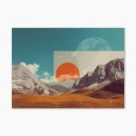 Tablou abstract Second Sun ArtWall culori calde