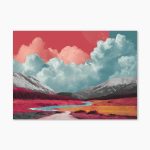 print peisaj abstract Chromatic Journey Artwall