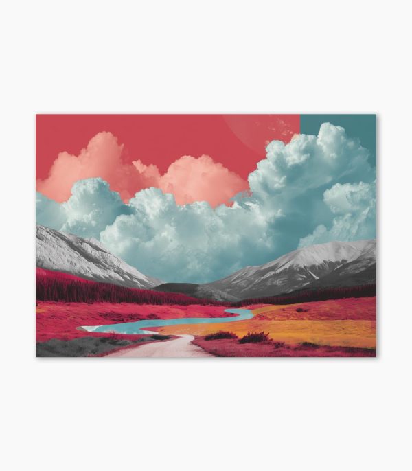 print peisaj abstract Chromatic Journey Artwall