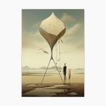 Tablou minimalist modern Silent Marble ArtWall print textura piatra