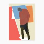 Tablou abstract figurativ Folding Man ArtWall print artistic