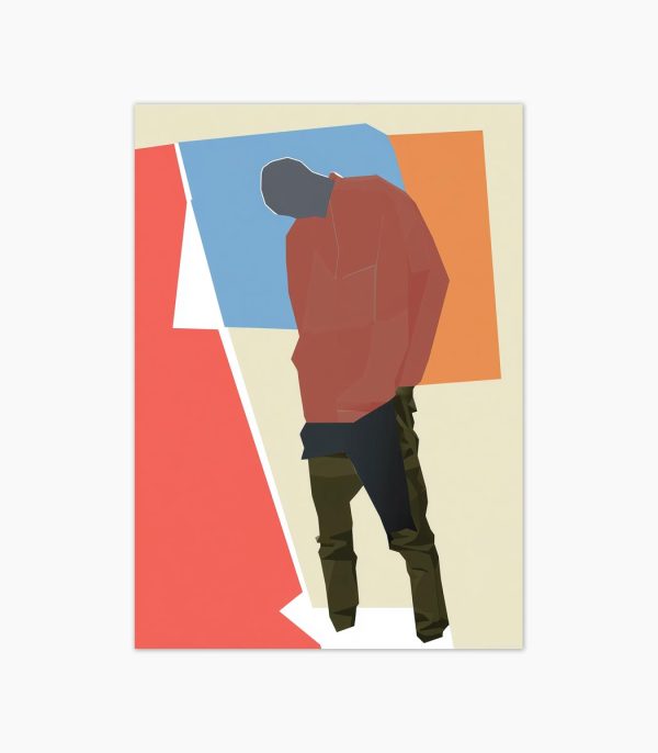 Tablou abstract figurativ Folding Man ArtWall print artistic