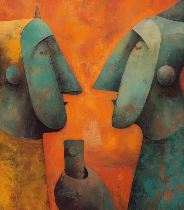 Tablou abstract modern The Conversation ArtWall print artistic