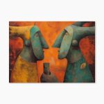 Tablou abstract modern The Conversation ArtWall print artistic