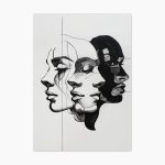 Tablou abstract modern Self Echoes ArtWall print artistic introspectiv