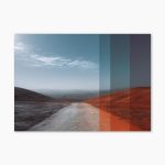Tablou geometric abstract Color Divide ArtWall print modern