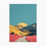 Tablou abstract modern Color Drift ArtWall print culori fluide