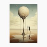 Tablou abstract Melted Sky ArtWall print culori vibrante