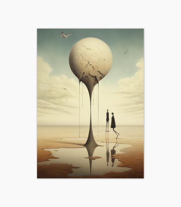 Tablou abstract Melted Sky ArtWall print culori vibrante