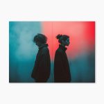 Tablou minimalist modern Soft Division ArtWall print geometric